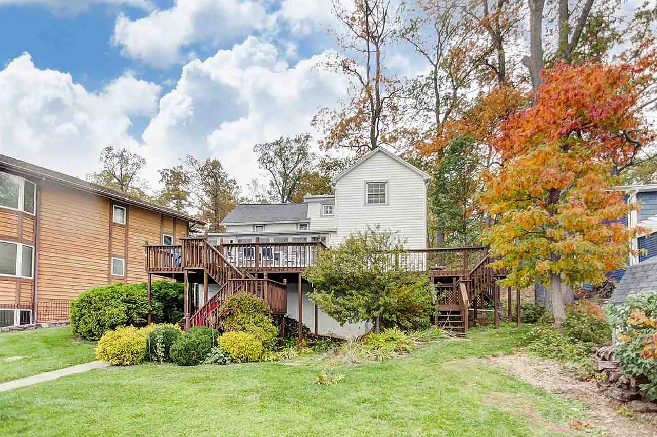 Backyard and deck